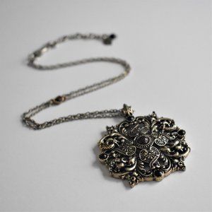 Lucky Brand Medallion Pendant Necklace